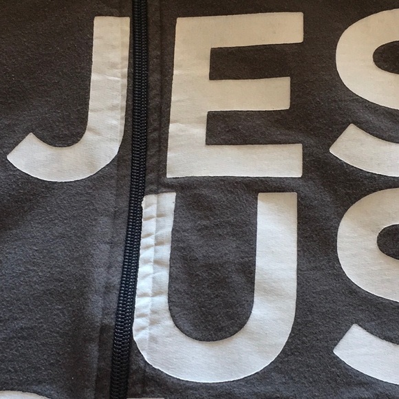 Gray Jesus Culture Hoodie with Bold White Text, size S, 108 - Picture 4 of 6